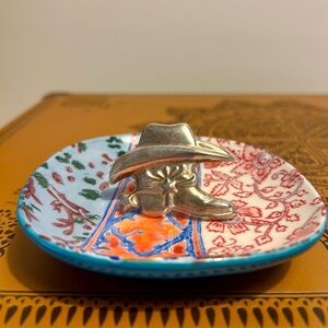 Cowboy Boot and Hat Ring